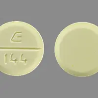 Amiodarone (injection) (Amiodarone (injection) [ a-mi-oh-da-rone ])-E 144-200 mg-Yellow-Round