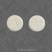 Amiodarone (injection) (Amiodarone (injection) [ a-mi-oh-da-rone ])-U-S 200 A-200 mg-White-Round