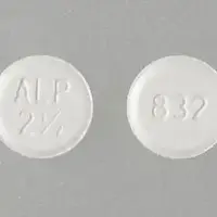 Amlodipine (Amlodipine [ am-loe-di-peen ])-ALP 2 1/2 832-2.5 mg-White-Round