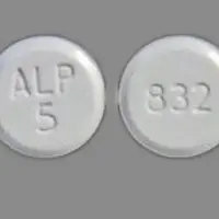 Amlodipine (Amlodipine [ am-loe-di-peen ])-ALP 5 832-5 mg-White-Round