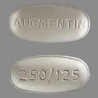 Augmentin (Amoxicillin and clavulanate potassium [ am-ok-i-sil-in-klav-ue-lan-ate-poe-tas-ee-um ])-AUGMENTIN 250/125-250 mg / 125 mg-White-Oval