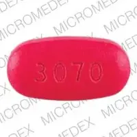 Azithromycin (Azithromycin [ a-zith-roe-mye-sin ])-G 3070-500 mg-Pink-Capsule-shape