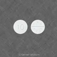 First baclofen (Baclofen (oral) [ bak-loe-fen ])-10 DAN 5730-10 mg-White-Round