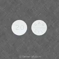 Baclofen (Baclofen (oral) [ bak-loe-fen ])-20 DAN 5731-20 mg-White-Round