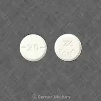 Baclofen (Baclofen (oral) [ bak-loe-fen ])-Z 4097 20-20 mg-White-Round