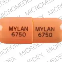 Balsalazide (Balsalazide [ bal-sal-a-zide ])-MYLAN 6750 MYLAN 6750-750 mg-Orange-Capsule-shape