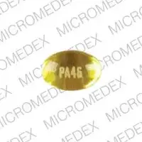 Benzonatate (Benzonatate [ ben-zoe-na-tate ])-PA46-100 mg-Yellow-Oval