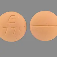 Bisoprolol (Bisoprolol [ bis-oh-proe-lol ])-E 771-5 mg-Pink-Round