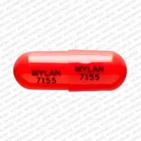 Budesonide (rectal) (Budesonide (rectal) [ bue-des-oh-nide ])-MYLAN 7155 MYLAN 7155-3 mg-Red-Capsule-shape