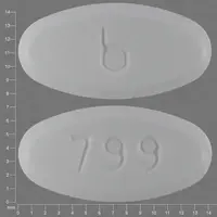 Buprenorphine (Buprenorphine)-b 799-8 mg (base)-White-Oval