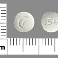 Buprenorphine/naloxone (oromucosal, sublingual) (Buprenorphine/naloxone [ bue-pre-nor-feen, nal-ox-one ])-Logo (Actavis) 154-2 mg (base) / 0.5 mg (base)-White-Round