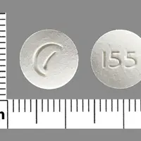 Buprenorphine/naloxone (oromucosal, sublingual) (Buprenorphine/naloxone [ bue-pre-nor-feen, nal-ox-one ])-Logo (Actavis) 155-8 mg (base) / 2 mg (base)-White-Round