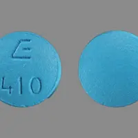 Bupropion (eqv-wellbutrin sr) (Bupropion [ byoo-pro-pee-on ])-E 410-100 mg-Blue-Round