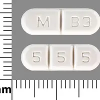 Buspirone (Buspirone [ byoo-spye-rone ])-M B3 5 5 5-15 mg-White-Capsule-shape