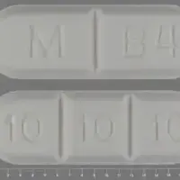 Buspirone (Buspirone [ byoo-spye-rone ])-M B4 10 10 10-30 mg-White-Oval