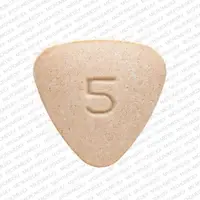 Bystolic (Nebivolol [ ne-biv-oh-lol ])-FL 5-5 mg-Beige-Three-sided