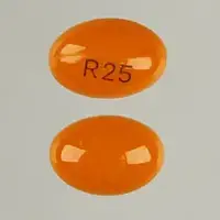 Calcitriol (Calcitriol (oral/injection) [ kal-si-trye-ol ])-R25-0.25 mcg-Orange-Capsule-shape