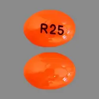 Calcitriol (Calcitriol (oral/injection) [ kal-si-trye-ol ])-R25-0.25 mcg-Orange-Capsule-shape