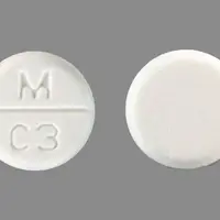 Captopril (Captopril [ kap-toe-pril ])-M C3-50 mg-White-Round