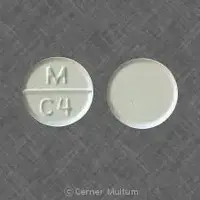 Captopril (Captopril [ kap-toe-pril ])-M C4-100 mg-White-Round