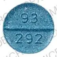 Levodopa/carbidopa (monograph) (Medically reviewed)-93 292-10 mg / 100 mg-Blue-Round