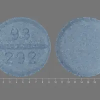 Carbidopa and levodopa (Carbidopa and levodopa [ kar-bi-doe-pa-and-lee-voe-doe-pa ])-93 292-10 mg / 100 mg-Blue-Round