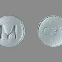 Carvedilol (Carvedilol [ kar-ve-dil-ole ])-M C31-3.125 mg-Blue-Round