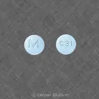 Carvedilol (Carvedilol [ kar-ve-dil-ole ])-M C31-3.125 mg-Blue-Round