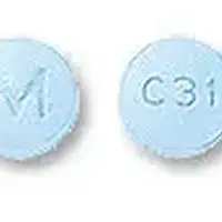 Carvedilol (Carvedilol [ kar-ve-dil-ole ])-M C31-3.125 mg-Blue-Round