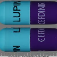 Cefdinir (Cefdinir [ sef-dih-neer ])-LUPIN LUPIN CEFDINIR CEFDINIR-300 mg-Blue / Purple-Capsule-shape