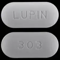 Cefuroxime (oral/injection) (Cefuroxime (oral/injection) [ sef-ue-rox-eem ])-303 LUPIN-500 mg-White-Oval