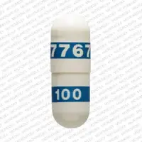 Celebrex (Celecoxib [ sel-e-kox-ib ])-7767 100-100 mg-White / Blue-Capsule-shape