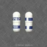 Celebrex (Celecoxib [ sel-e-kox-ib ])-7767 100-100 mg-White / Blue-Capsule-shape