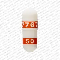 Celebrex (Celecoxib [ sel-e-kox-ib ])-7767 50-50 mg-White / Brown-Capsule-shape