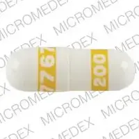 Celecoxib (Celecoxib [ sel-e-kox-ib ])-7767 200-200 mg-White / Yellow-Capsule-shape