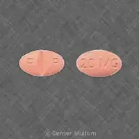 Celexa (Citalopram [ si-tal-o-pram ])-F P 20 MG-20 mg-Orange-Oval