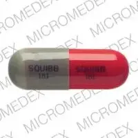 Cephalexin (Cephalexin [ sef-a-lex-in ])-SQUIBB 181-250 MG-Gray / Red-Capsule-shape