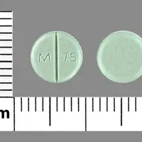 Chlorthalidone (Chlorthalidone [ klor-thal-i-done ])-M 75-50 mg-Green-Round