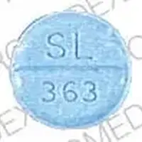 Chlorthalidone (Chlorthalidone [ klor-thal-i-done ])-SL 363-50 MG-Blue-Round