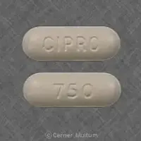 Cipro (Ciprofloxacin (oral) [ sip-roe-flox-a-sin ])-CIPRO 750-750 mg-White-Oval