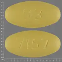 Clarithromycin (Clarithromycin [ kla-rith-roe-mye-sin ])-7157 93-250 mg-Yellow-Oval