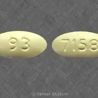 Clarithromycin (Clarithromycin [ kla-rith-roe-mye-sin ])-93 7158-500 mg-Yellow-Oval