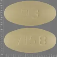 Clarithromycin (Clarithromycin [ kla-rith-roe-mye-sin ])-93 7158-500 mg-Yellow-Oval