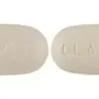 Clarithromycin (Clarithromycin [ kla-rith-roe-mye-sin ])-CLA500 APO-500 mg-Yellow-Oval