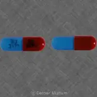 Clindamycin (Clindamycin (oral/injection) [ klin-da-mye-sin ])-93 3171 93 3171-150 mg-Red & Turquoise-Capsule-shape