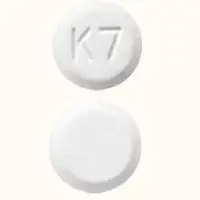 Clonazepam (Clonazepam [ kloe-naz-e-pam ])-K7-0.5 mg-White-Round