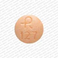 Clonidine (Clonidine (oral) [ kloe-ni-deen ])-R 127-0.1 mg-Orange-Round