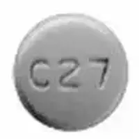 Clopidogrel (Clopidogrel [ kloe-pid-oh-grel ])-M C27-75 mg (base)-White-Round