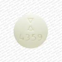 Clozapine (Clozapine [ kloe-za-peen ])-Logo 4359 25-25 mg-Yellow-Round