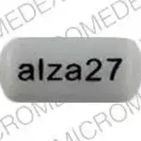 Concerta (Methylphenidate (oral) [ meth-il-fen-i-date ])-alza 27-27 mg-Gray-Oval